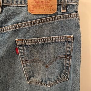 Vintage Levis 505 4886 36 x 34 USA blank red tab
